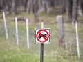 No ATVing in Colburn Township sign