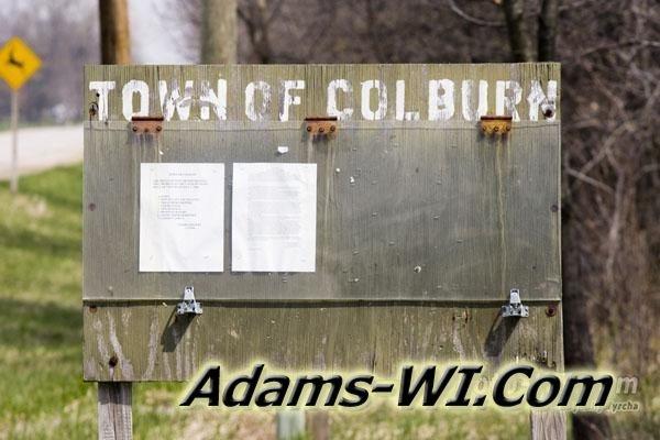 Town of Colburn sign Town of Colburn sign