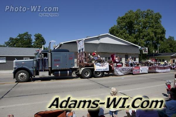 Large semi-float in parade Large semi-float in parade