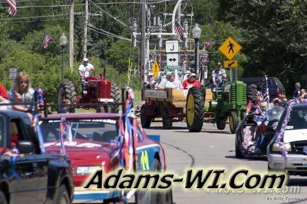 Floats in the Fourth of July parade Floats in the Fourth of July parade