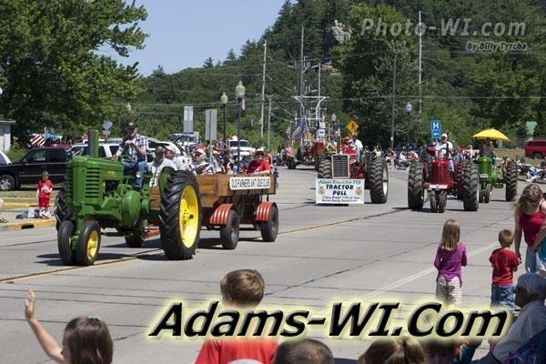Farm tractors in parade Farm tractors in parade