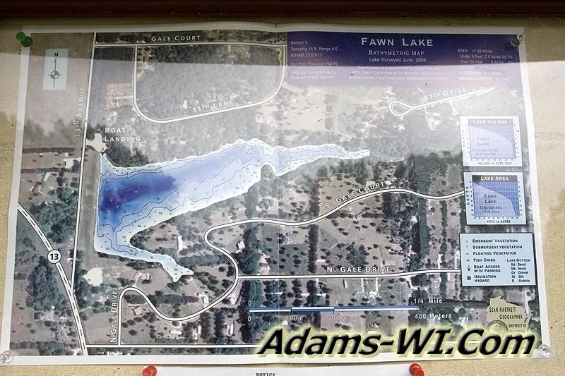Photo of a Fawn Lake Map Photo of a Fawn Lake Map