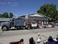 Large semi-float in parade