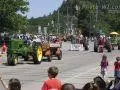 Farm tractors in parade